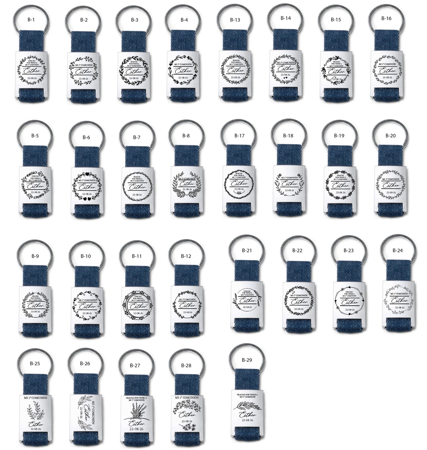 Llavero de Tela Metálico - Modelo CM9