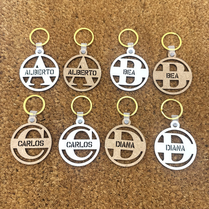 Llaveros de Madera - Modelo V1