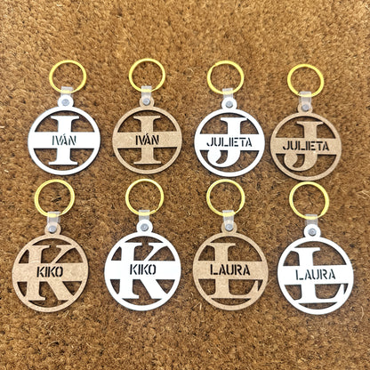 Llaveros de Madera - Modelo V1