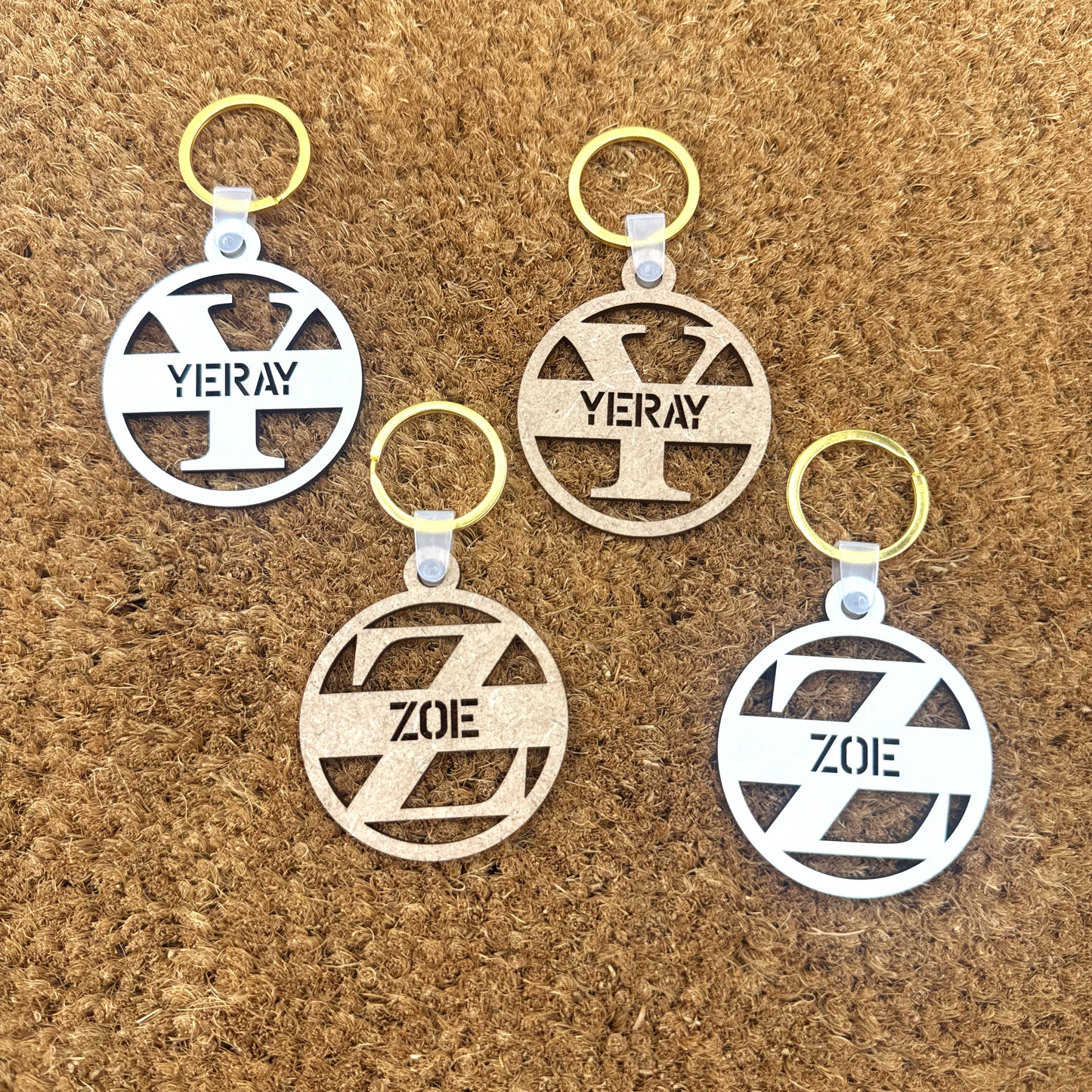 Llaveros de Madera - Modelo V1