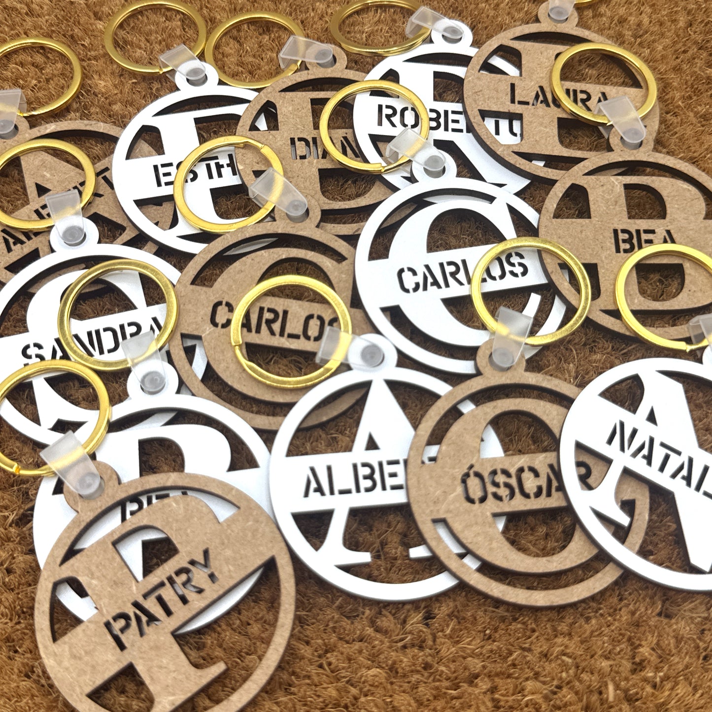 Llaveros de Madera - Modelo V1