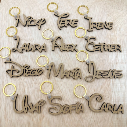 Llaveros de Madera - Modelo V4