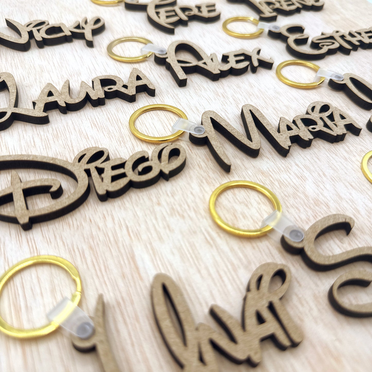 Llaveros de Madera - Modelo V4