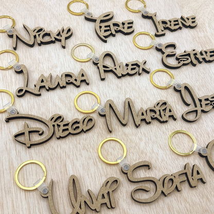 Llaveros de Madera - Modelo V4