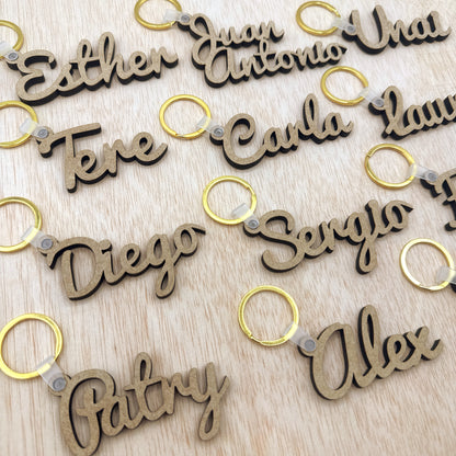 Llaveros de Madera - Modelo V3