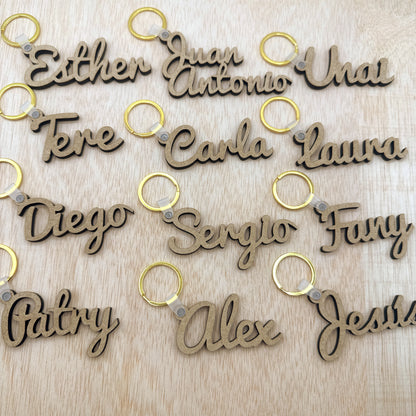 Llaveros de Madera - Modelo V3