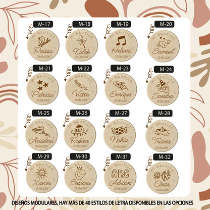 Yoyo de Madera para Bautizos