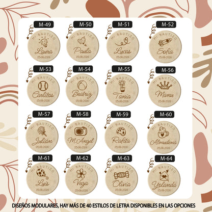 Yoyo de Madera para Bautizos