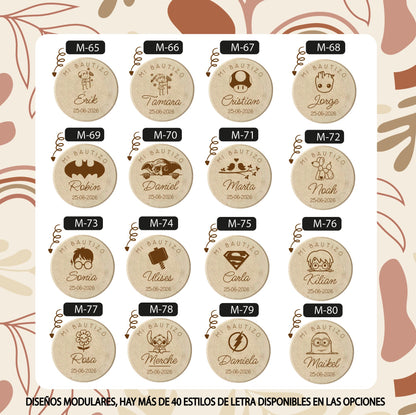 Yoyo de Madera para Bautizos