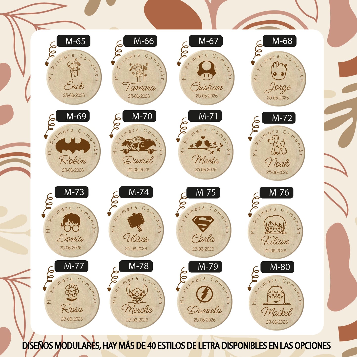 Yoyo de Madera para Comuniones