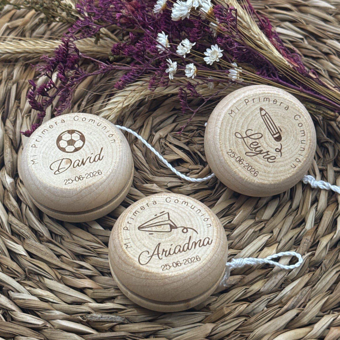 Yoyo de Madera para Comuniones