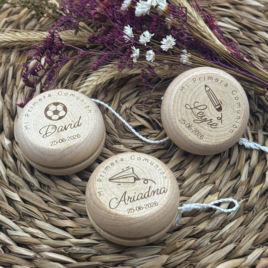 Yoyo de Madera para Comuniones